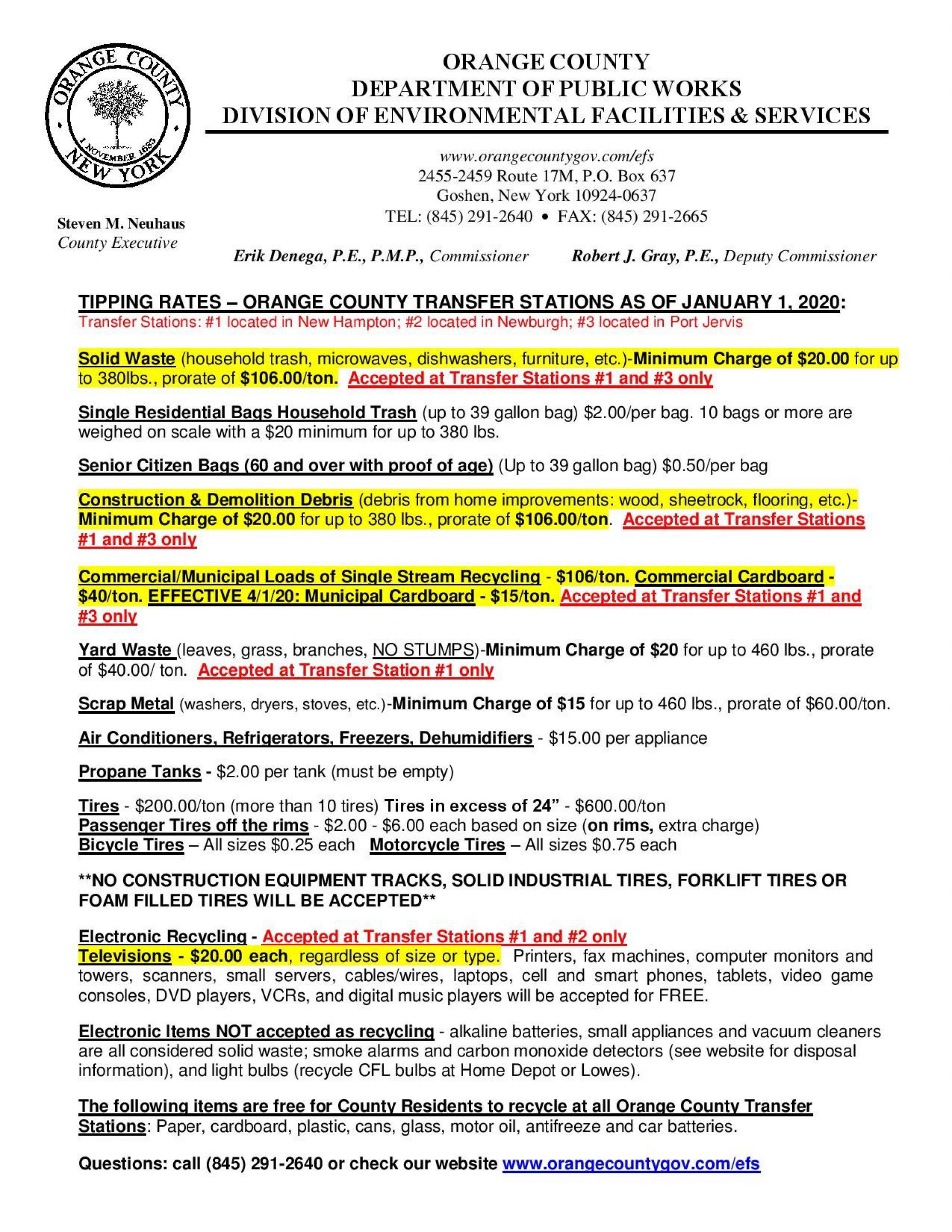 Greenwood Lake Recycle Facts