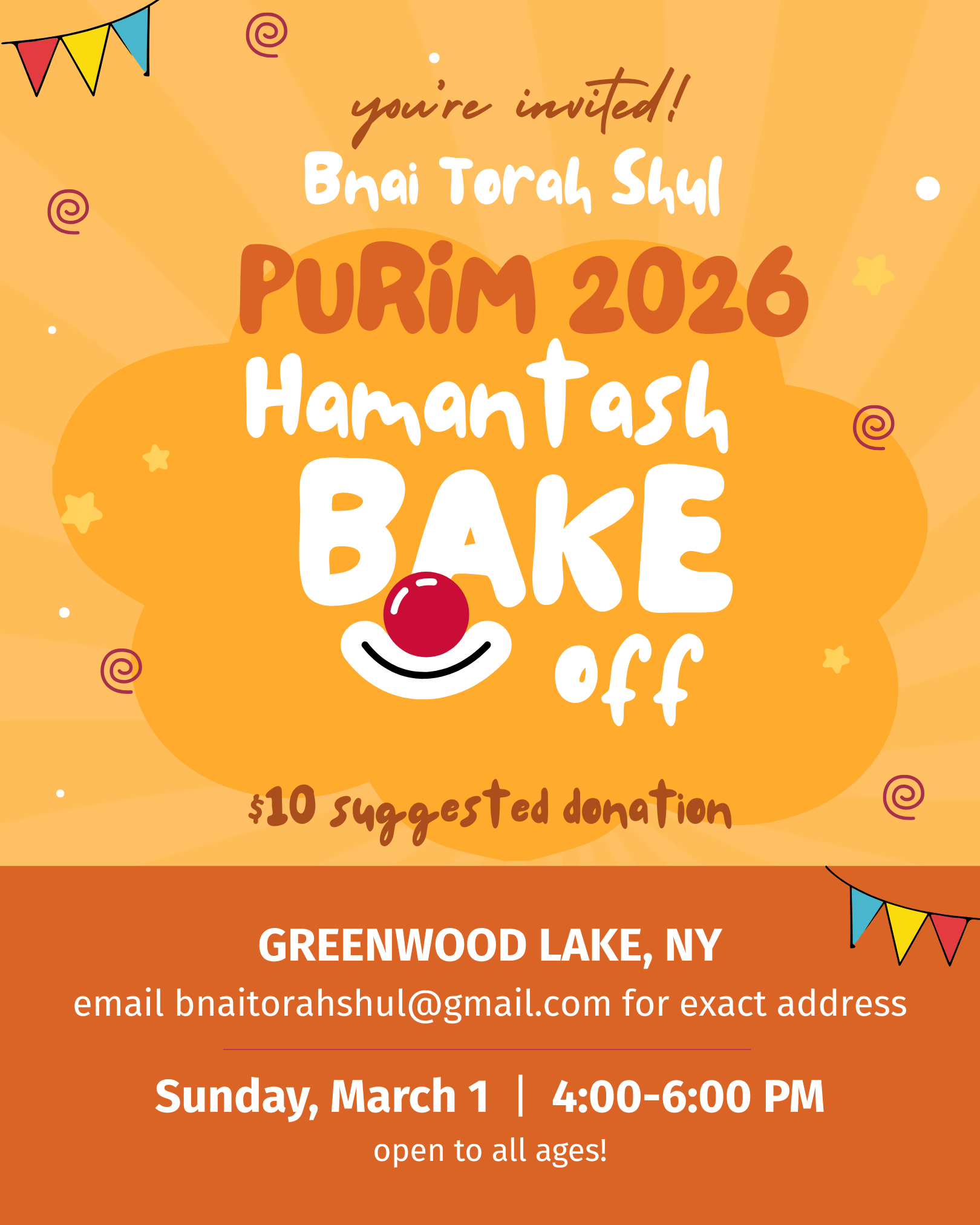 Purim Bake-Off